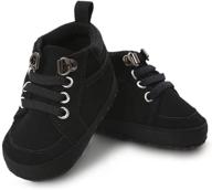 👟 quality baby boys girls anti-slip sneakers: soft ankle boots for toddler first walkers & newborns logo