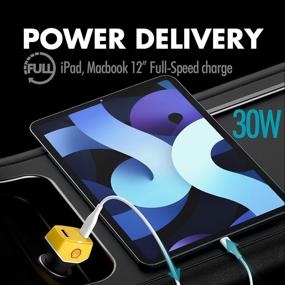 img 2 attached to 🔌 Power Up Your Devices On the Go with Shell USB C Car Charger - 44W 3-Port for Tablets, iPhones, and More!