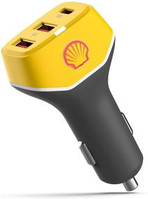img 4 attached to 🔌 Power Up Your Devices On the Go with Shell USB C Car Charger - 44W 3-Port for Tablets, iPhones, and More!