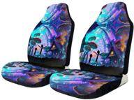 rick cool morty car seat covers set vehicle front seat protector auto interior accessories protetors car mat covers universal fit most car suv van truck front bench protection logo