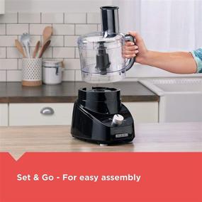 img 2 attached to 🔪 Efficient and Versatile Spectrum Black+Decker 3-in-1 Easy Assembly 8-Cup Food Processor – Black FP4150B: Enhanced Performance for All Your Culinary Needs