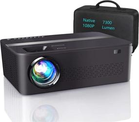 img 4 attached to 📽️ High-Brightness 9000 Lux Native 1080p Projector with Bag and 4k Support, Perfect for Outdoor Movies on a 450" Display. Features Dolby & Zoom, Compatible with TV Stick, HDMI, VGA, USB, Smartphone, PC. (White)