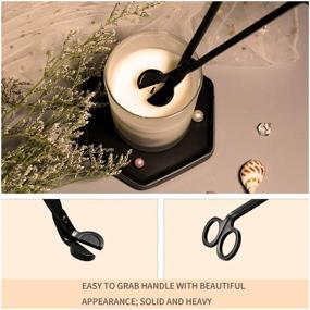 img 1 attached to 🕯️ BEDOGO Candle Wick Trimmer - Wick Cutter in Stylish Black - Ideal Gift for Candle Enthusiasts