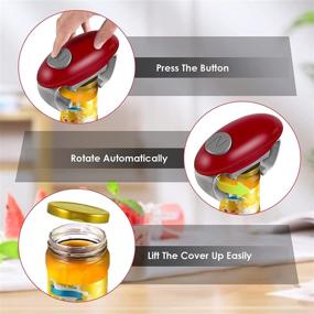 img 2 attached to 🔌 Powerful Electric Jar Opener: Effortless Bottle Opener for Women, Chefs, Elders, and Arthritis Sufferers