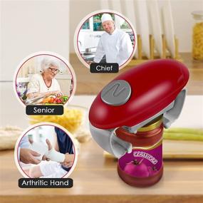 img 1 attached to 🔌 Powerful Electric Jar Opener: Effortless Bottle Opener for Women, Chefs, Elders, and Arthritis Sufferers