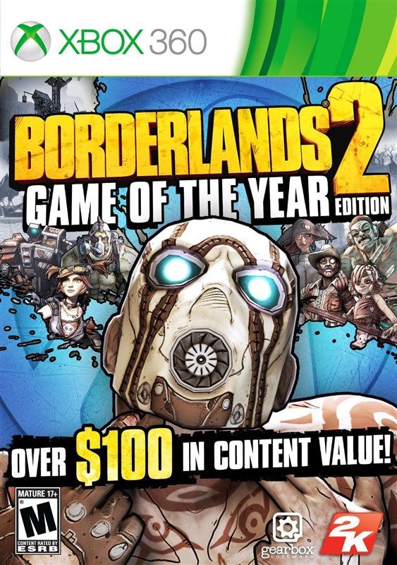 보더랜드 2 게임 연도 xbox 360 로고