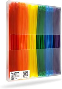 img 4 attached to Lenitech 8 Inch Zip Ties in Assorted Colors - 300 Pieces, Multi-Purpose