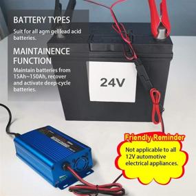 img 3 attached to ⚡ ULTRAPOWER 5-Amp Smart Battery Charger: Efficient, Fully Automatic for Car/Truck/Marine/Boat/Wheelchair Batteries with 24V Charging, Battery Maintainer, I/O Switch, and Alligator Connector