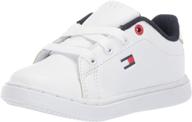 👟 tommy hilfiger kids' iconic court sneaker - unisex design logo