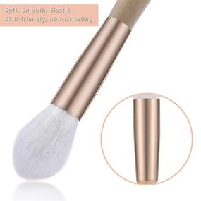 img 3 attached to 💄 Aphrolight Vegan Blush Brush for Foundation Contouring, Powder Blending, Buffing - Makeup Kabuki Brush (1 Piece)