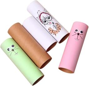 img 3 attached to 🧻 Tosnail 40-Pack Empty Toilet Paper Rolls Craft Tubes - 2" x 3.9" Cardboard Rolls