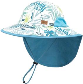 img 4 attached to 👶 Foruhoo Baby Boys Sun Bucket Hat - Animal Print | Dry Sun Protection Beach Hat