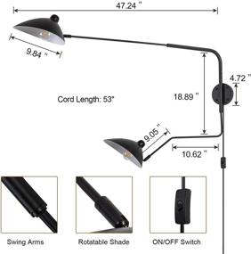 img 2 attached to Вращающееся бра Modern 2 Lights для спальни