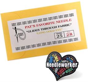 img 3 attached to 🧵 Pat's Top Pick: Size 28 Tapestry Needle - Pack of 25 - Including Charming Needleworker Magnet Decoration