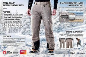 img 2 attached to ❄️ TSLA Men's Winter Snow Pants: Waterproof Insulated Ski Pants for Ultimate Protection