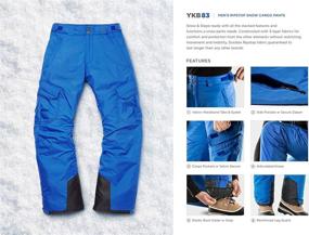 img 1 attached to ❄️ TSLA Men's Winter Snow Pants: Waterproof Insulated Ski Pants for Ultimate Protection