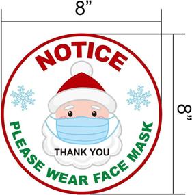 img 3 attached to 🚫 Must-Have Please Wear Mask Sign Sticker: Promote Safety & Compliance