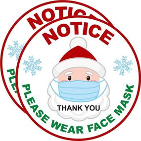img 4 attached to 🚫 Must-Have Please Wear Mask Sign Sticker: Promote Safety & Compliance