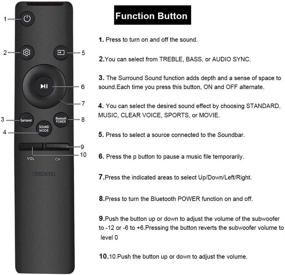 img 2 attached to 🔊 Gvirtue AH59-02758A Compatible Replacement Remote Control for Samsung Soundbar: HW-M360/ZA, HW-M370/ZA, HW-M430/ZA, HW-M450/ZA, HW-M4500/ZA, HW-M550/ZA