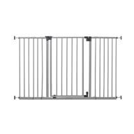 summer infant secure space extra-wide safety gate for doorways & stairways - auto-close & hold-open - grey, slate (28.5-52 inch wide) logo