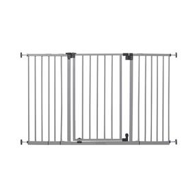 img 4 attached to Summer Infant Secure Space Extra-Wide Safety Gate for Doorways & Stairways - Auto-Close & Hold-Open - Grey, Slate (28.5-52 Inch Wide)