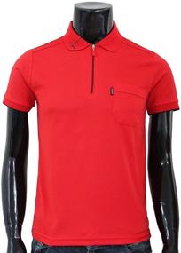 img 2 attached to 👕 Enhance Your Style with BCPOLO Men's Red Athletic Shirt Sleeve