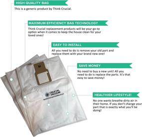 img 2 attached to Crucial Vacuum Replacement Vac Bags for Kenmore Type O and Type U Upright Vacuums - 15 Pack