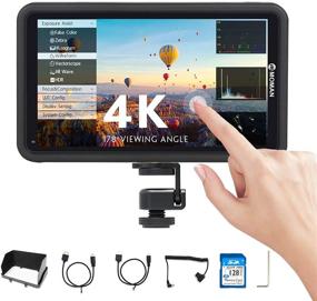 img 4 attached to 🎥 5.5 inch Moman M5 Touch-Screen-On-Camera-Field-Monitor: Full HD 1920X1080 with 3D LUT/HDR/Waveform/Vector Scope - Ideal for DSLR/Mirrorless Camera