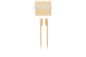 img 4 attached to 🎯 Perfect Stix Paddle Pick 3.5-200: Premium 3.5" Bamboo Skewers - Pack of 200