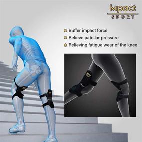 img 1 attached to 🔒 Joint Support Knee Brace with ImpactSport Recovery, Rebound Springs, Knee Protection, and Lift Support – Booster Brace for Knee Stabilization, Joint Support Pads, Knee Sleeve