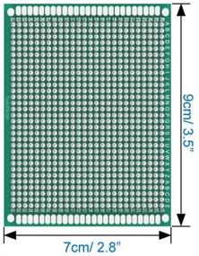 img 1 attached to 🔌 Lheng Плата двойного слоя ПКБ размером 7x9см - универсальная печатная плата для DIY и электронных проектов (упаковка 10 штук)