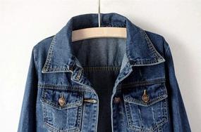 img 2 attached to 👚 LifeShe Women's Detachable Hooded Denim Jacket for Casual Wear