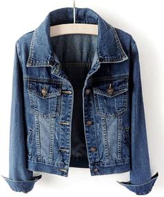 img 3 attached to 👚 LifeShe Women's Detachable Hooded Denim Jacket for Casual Wear