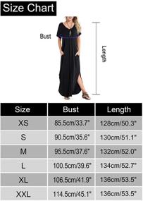 img 1 attached to V Neck Pocket Casual Side Split Beach Maxi Dress for Women with Short Sleeves