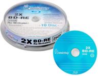 📀 high-quality 10-pack smartbuy 2x 25gb blue blu-ray bd-re logo discs for rewritable storage logo