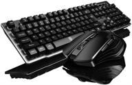 🎮 enhanced gaming experience: 2.4g wireless mechanical keyboard with hand feel ergonomics, 1600dpi optical mouse, and mice pad - black (no backlit) for laptop pc smart tv macbook logo