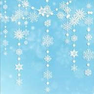 ❄️ winter wonderland white snowflake garland kit - hanging snowflakes for christmas, new year party, home, office, showcase, ceiling, doorway, mantel, birthday, baby shower, wedding - decor365 logo