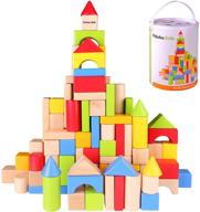 enhance children's creativity and problem-solving skills with pidoko kids wooden building blocks logo