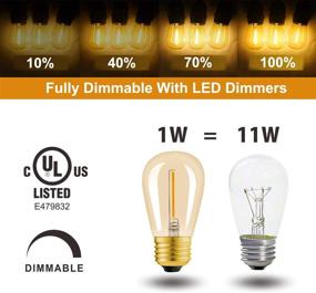 img 2 attached to Hizashi Dimmable LED Replacement Bulb with Incandescent Filament