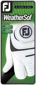 img 3 attached to White FootJoy WeatherSof Golf Glove for Men