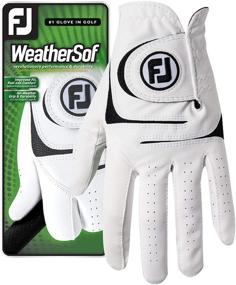 img 4 attached to White FootJoy WeatherSof Golf Glove for Men