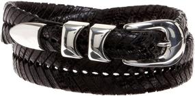 img 1 attached to Stylish AO27Mezlan Mens 2794 Black Waist Men's Accessories: Elevate Your Look