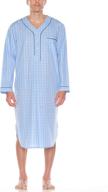 👕 comfort and style combined: majestic international basics nightshirt for x large men's clothing logo