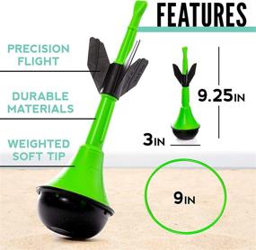 img 2 attached to Fun and Accurate: Franklin Sports Soft Tip Target Toss for All Ages