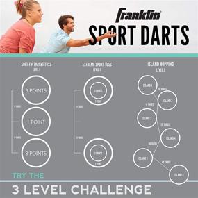 img 1 attached to Fun and Accurate: Franklin Sports Soft Tip Target Toss for All Ages