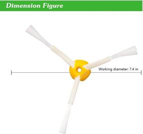 img 1 attached to I Iclean Irobot Roomba Replacement Parts for Side Brushes – Compatible with Roomba 675 690 650 595 560 550 – Not fit for Roomba 650 655 Pet Series