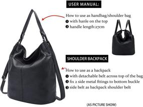 img 2 attached to Women's Convertible Crossbody Shoulder Handbags with Wallets - Stylish Backpacks for Fashionable Convenience