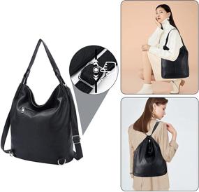 img 3 attached to Women's Convertible Crossbody Shoulder Handbags with Wallets - Stylish Backpacks for Fashionable Convenience