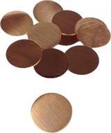 🔘 rmp stamping blanks: 1 inch round copper discs - 10 pack (16 oz, 24 ga) logo