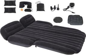 img 4 attached to ✨ Onirii Inflatable SUV Air Mattress Bed: Portable Travel, Camping, Vacation – Universal Fit for Car, SUV, RV, Truck, Minivan – Back Seat Pump Included – Enhanced Comfort with Two Air Pillows